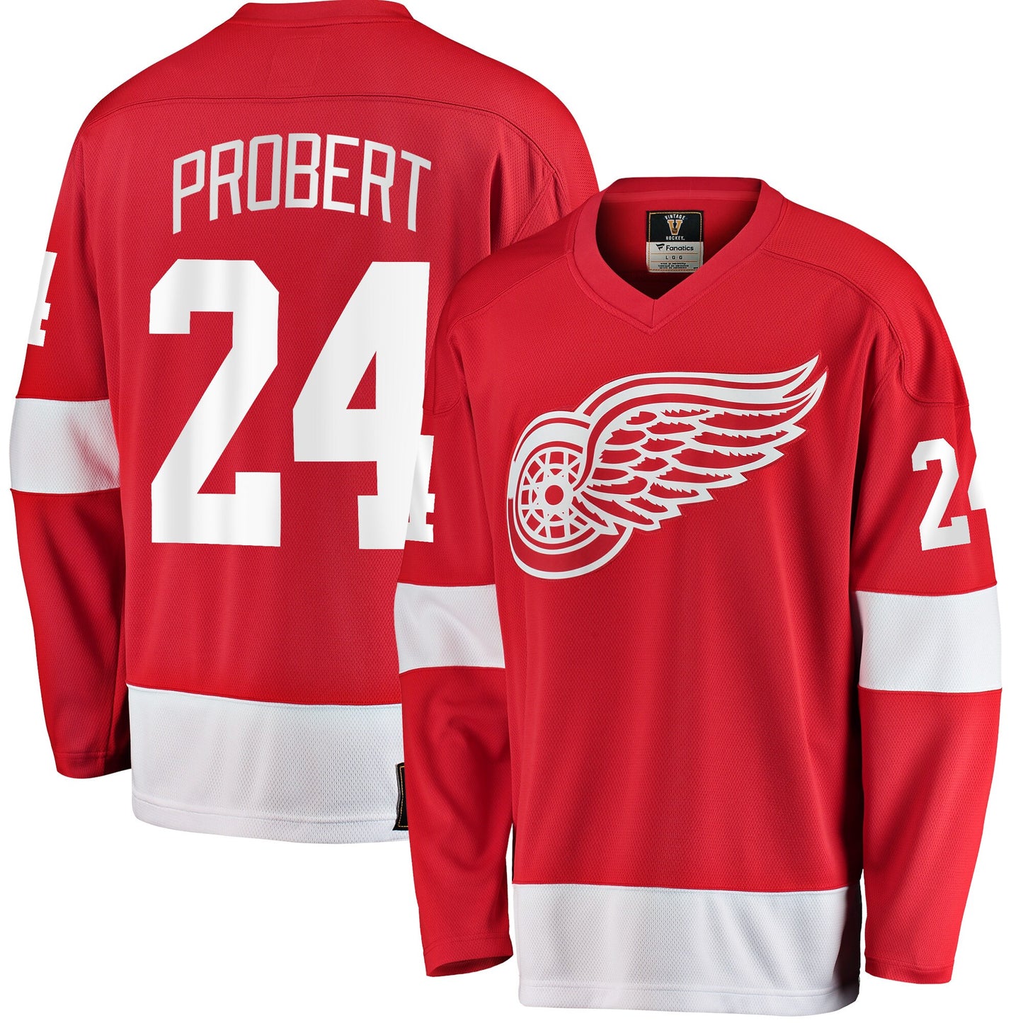Bob Probert Detroit Red Wings Fanatics Branded Premier Breakaway Retired Player Jersey - Red