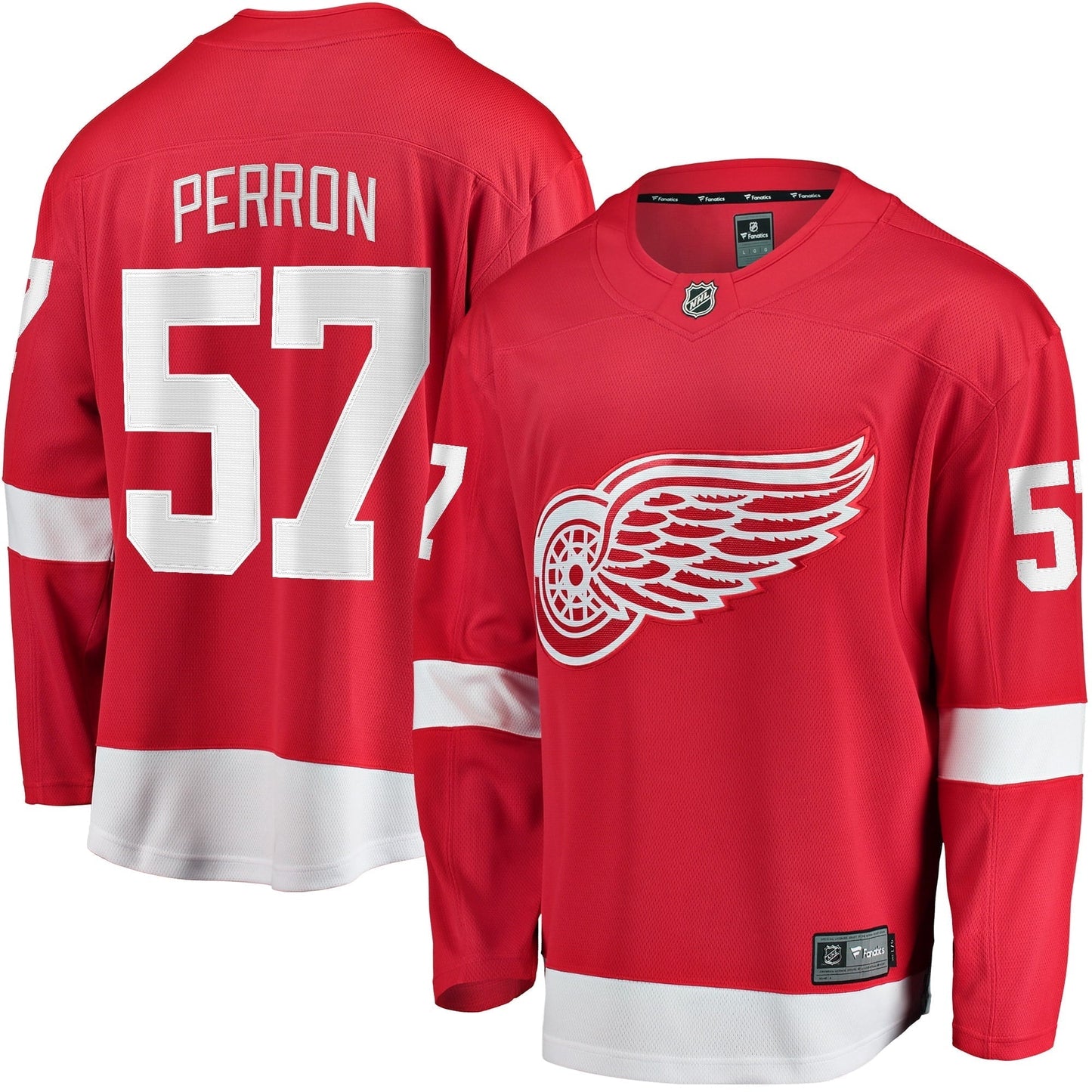 Men's Fanatics Branded David Perron Red Detroit Red Wings Home Breakaway Player Jersey