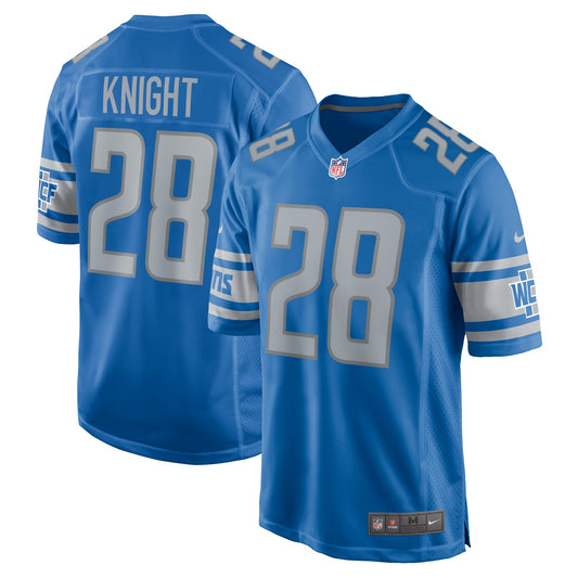Zonovan Knight Detroit Lions Nike Team Game Jersey - Blue