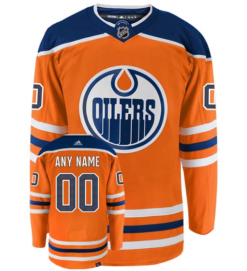 Customizable Edmonton Oilers 2021 Adidas Primegreen Authentic NHL Hockey Jersey