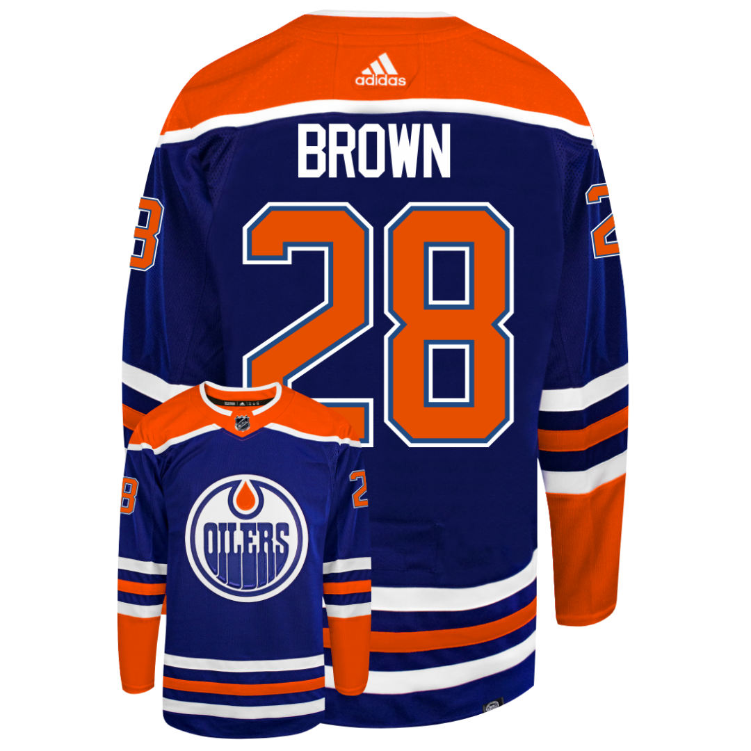 Connor Brown Edmonton Oilers 2022 Adidas Primegreen Authentic NHL Hockey Jersey