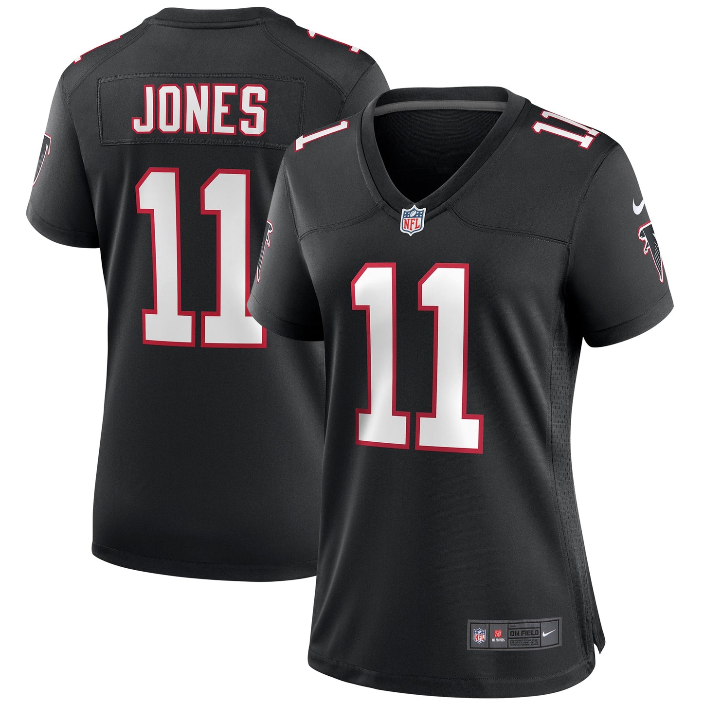 Julio Jones Atlanta Falcons Nike Women's Throwback Game Jersey - Black