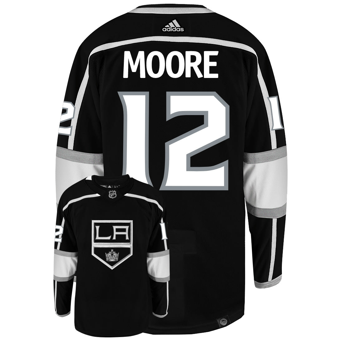 Trevor Moore Los Angeles Kings Adidas Primegreen Authentic NHL Hockey Jersey