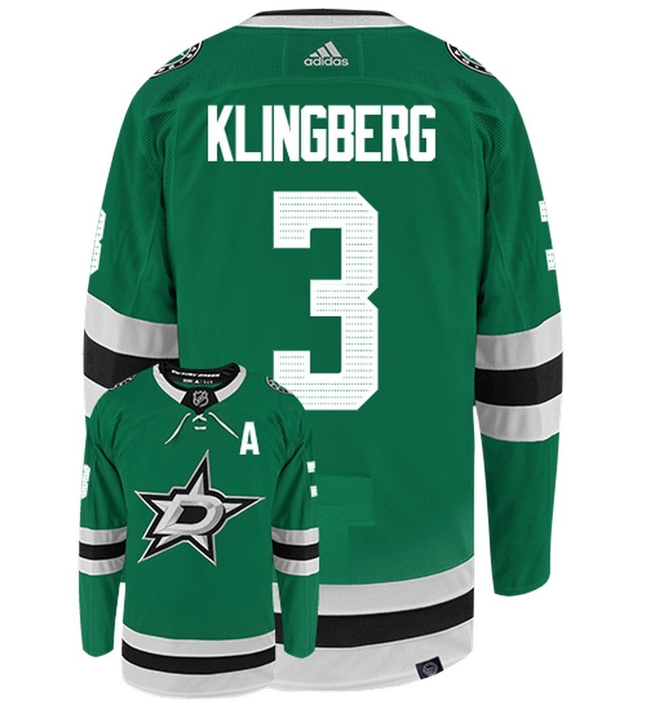 John Klingberg Dallas Stars Adidas Primegreen Authentic NHL Hockey Jersey