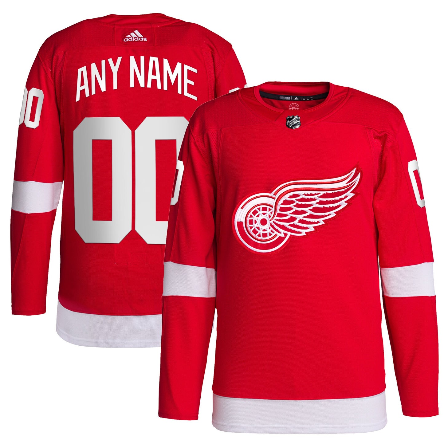 Detroit Red Wings adidas Home Primegreen Authentic Pro Custom Jersey - Red