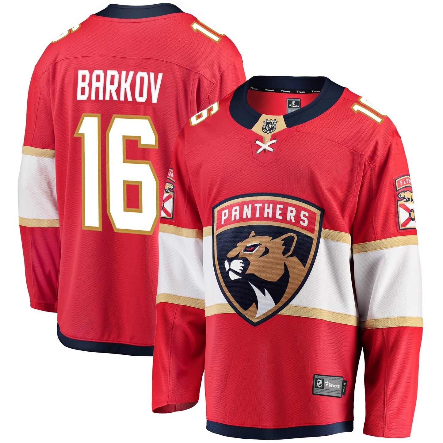Men's Fanatics Branded Aleksander Barkov Red Florida Panthers Breakaway Jersey