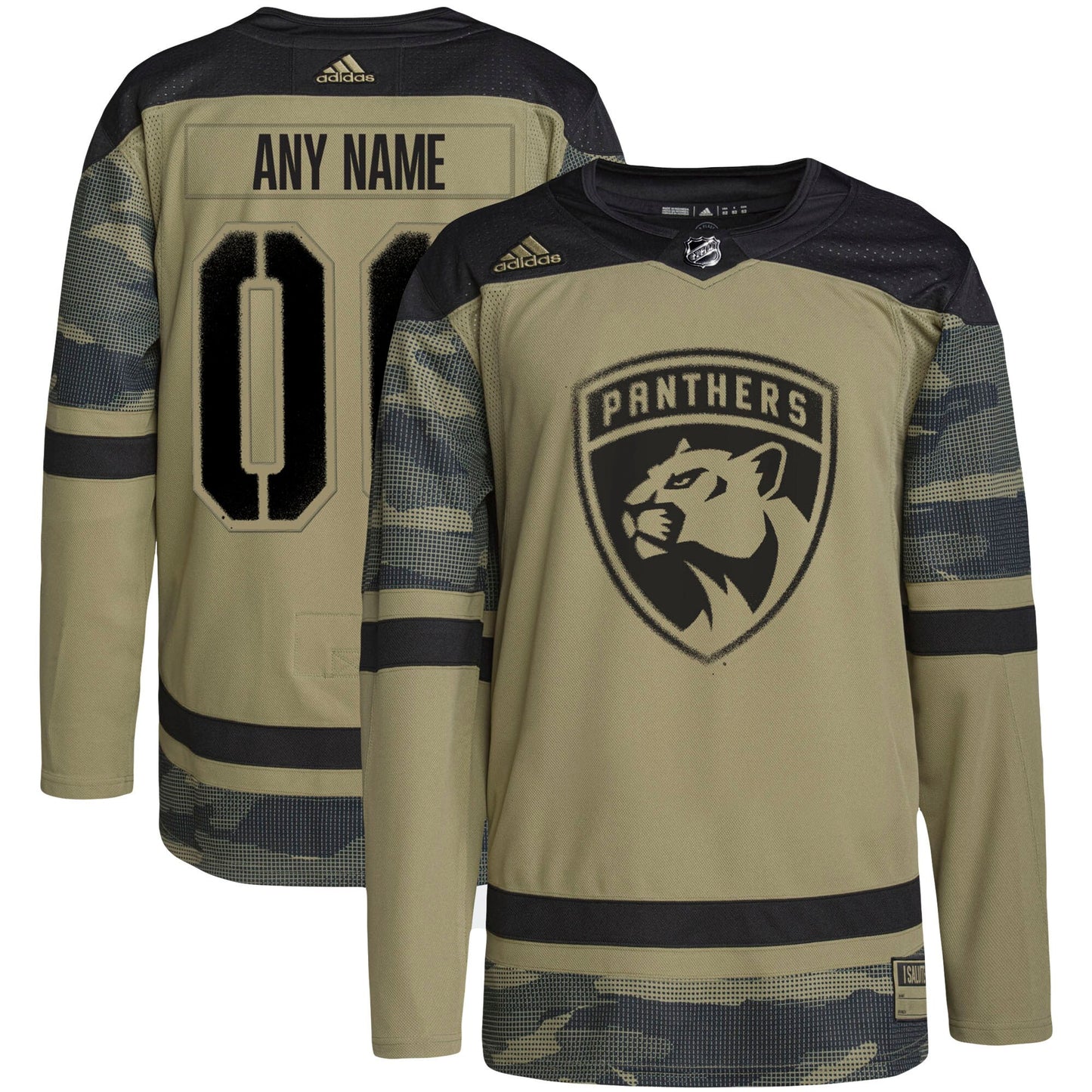 Florida Panthers adidas Military Appreciation Team Authentic Custom Practice Jersey - Camo