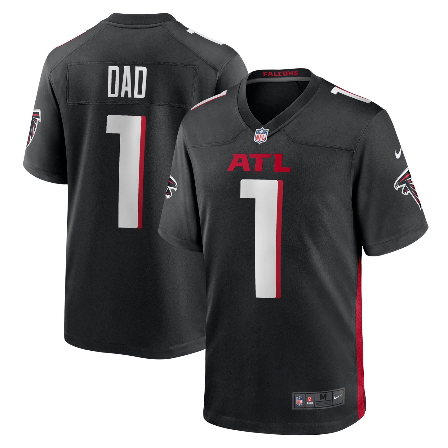 Number 1 Dad Atlanta Falcons Nike Game Jersey - Black