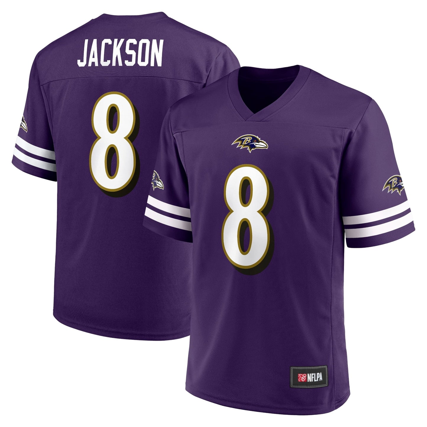 Men's Fanatics Branded Lamar Jackson Purple Baltimore Ravens Replica Player Jersey