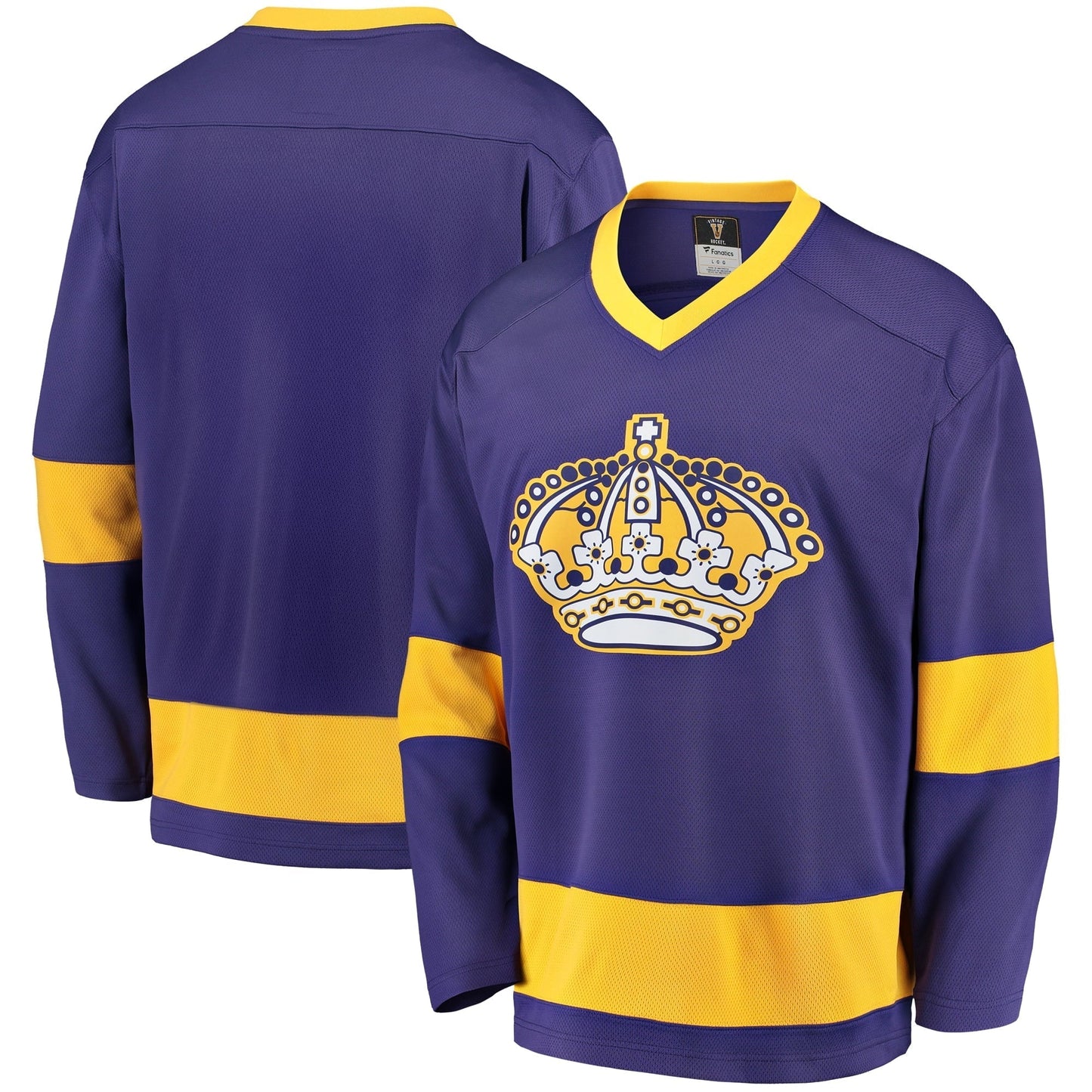 Men's Fanatics Branded Purple/Gold Los Angeles Kings Premier Breakaway Heritage Blank Jersey