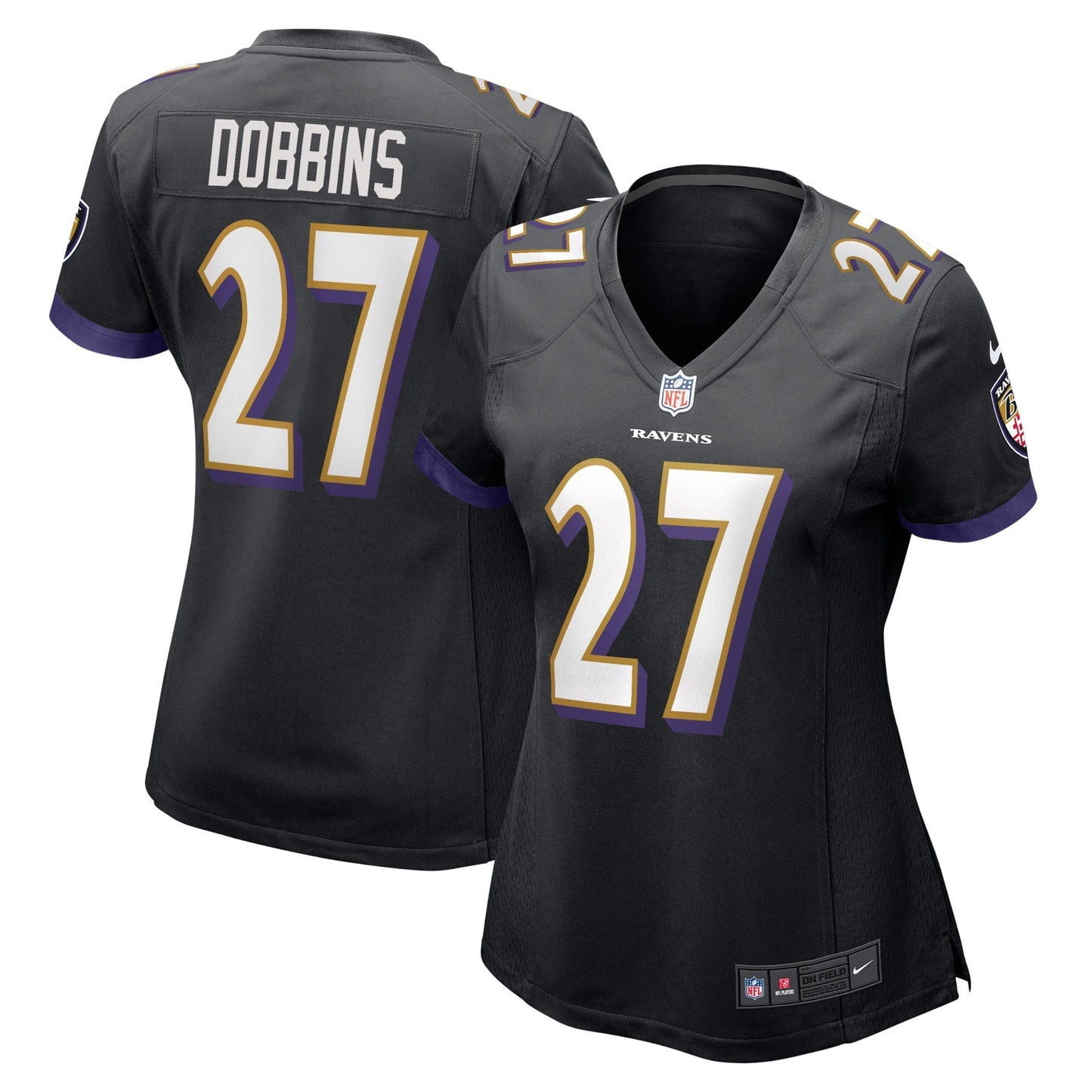 Women's Nike J.K. Dobbins Black Baltimore Ravens Game Jersey